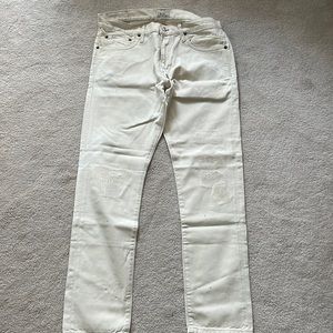 Off White Mens Polo Jeans